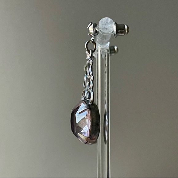 Sadie Green |Vintage| Light Amethyst Austrian Crystal Victorian Filigree Design - Picture 3 of 6